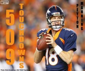 пазл Peyton Manning 509 touchdowns
